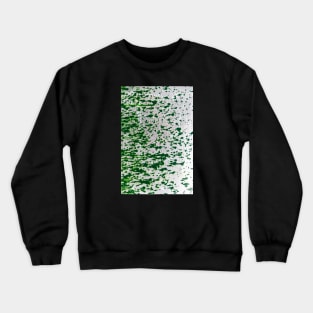 Green Spatter Paint On Metal Crewneck Sweatshirt